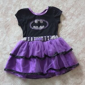 Batman Kids Costume Dress - Black and Purple